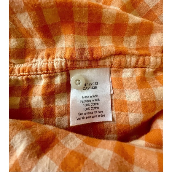 Mountain Khakis Men's Button Shirt Orange Plaid Size L Outdoors Casual Hiking - Picture 5 of 8